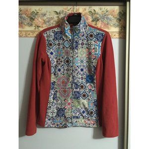 Sahalie Butter Fleece Small Pocket Zip Casual Athleisure Outdoor Lightweight Jac